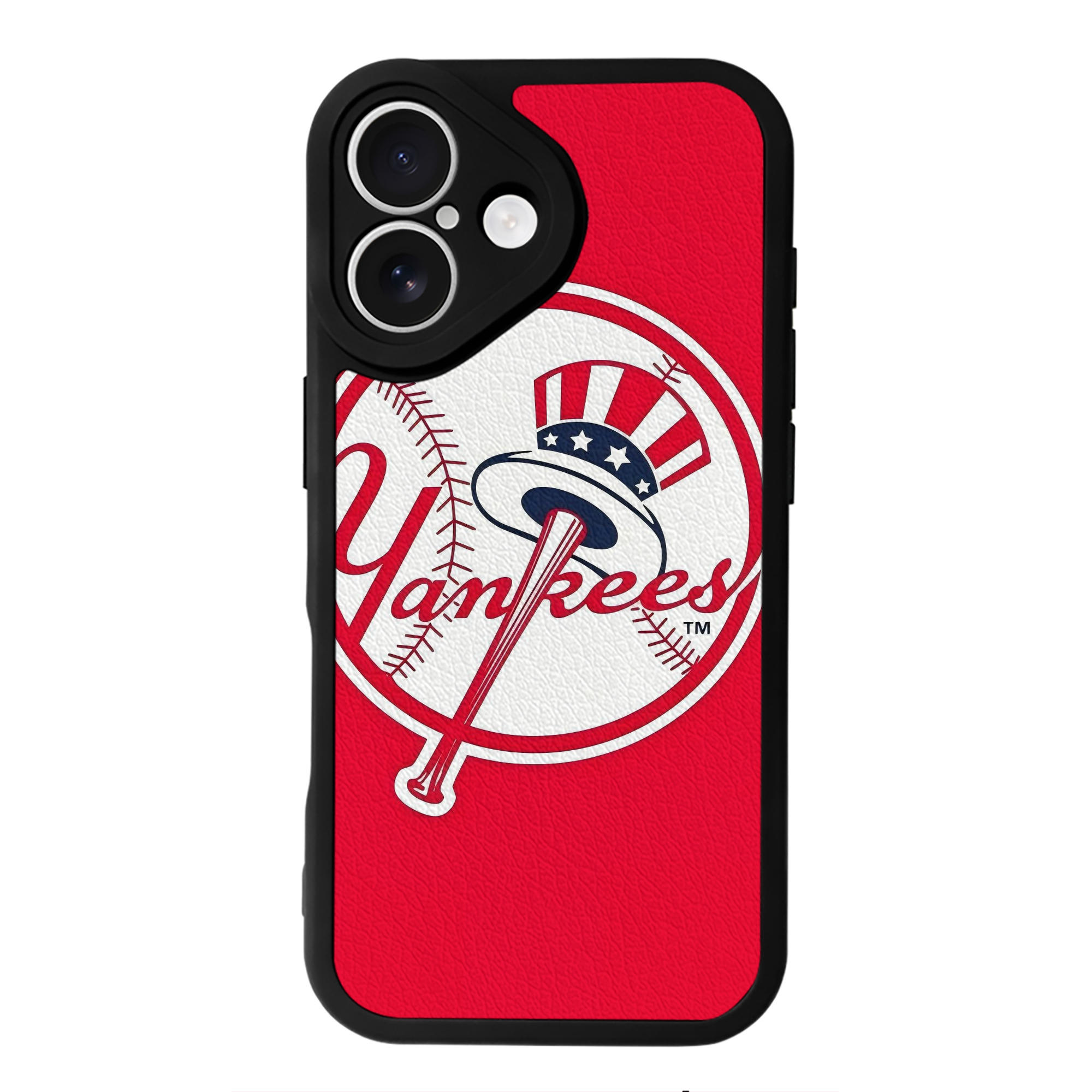 New York Yankees 165 IPhone 16 Silicone Leather Case – UV Print, Lambskin Texture – Perfect Fit, Wireless Charging Compatible, Scratch Resistant, Precise Cutouts – Stylish Protection For IPhone 16